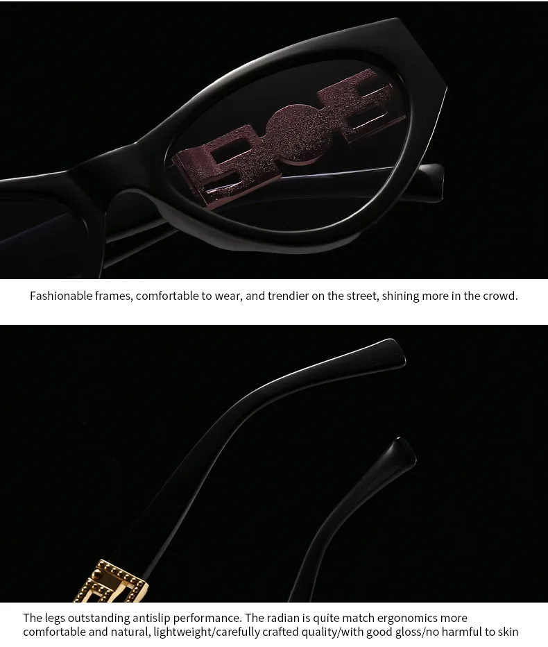 Unisex Cat Eye Sunglasses Fashionable Street Style Narrow Trendy Women Men Eyewear Show Off Casual Polarized UV400 All Seasons display picture 24
