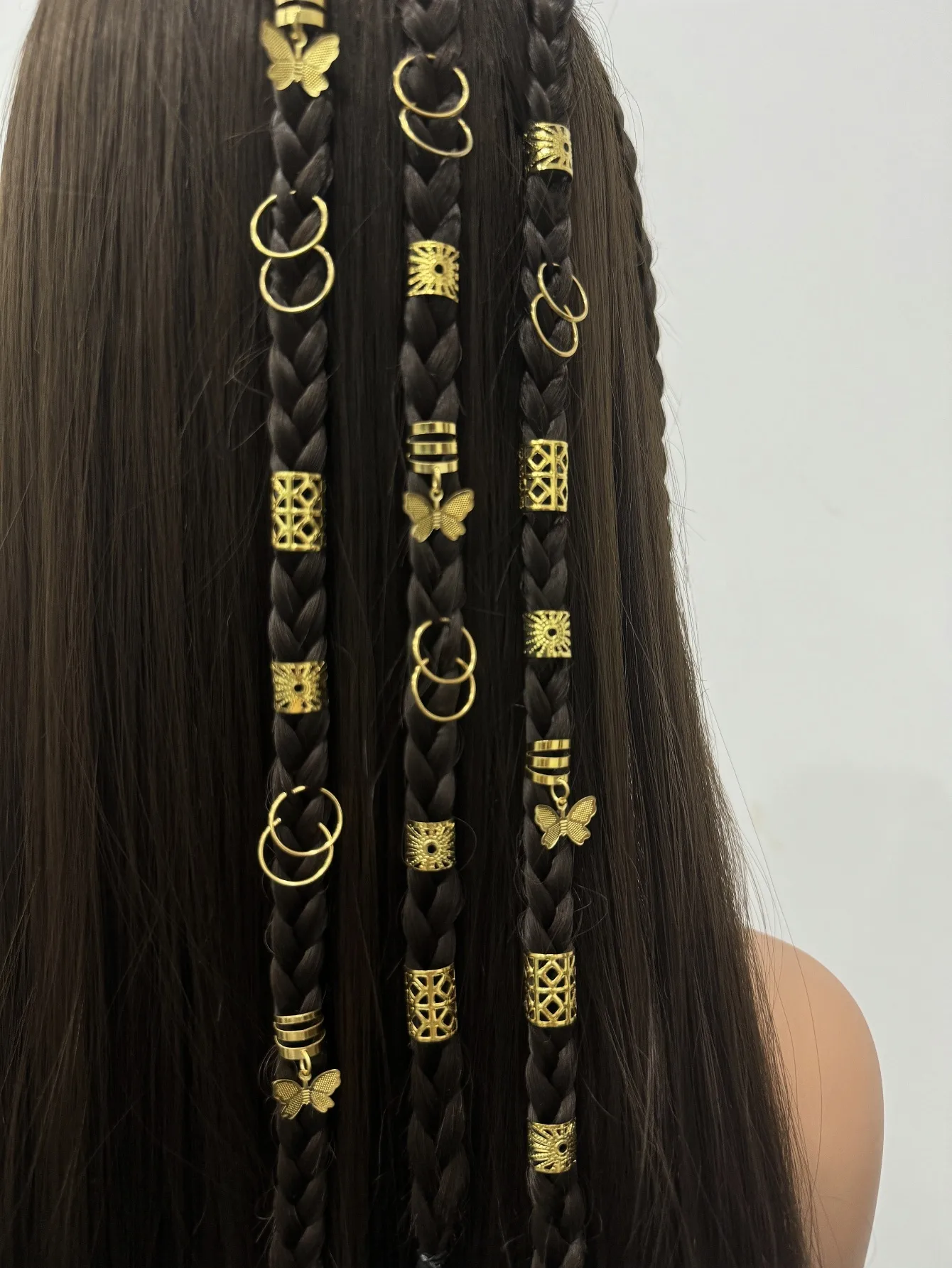 35pcs Mixed Styling Hair Ties Set Elegant Cute Alloy Hair Bands For Women All Seasons Versatile Geometric Pattern Hair Accessories display picture 1