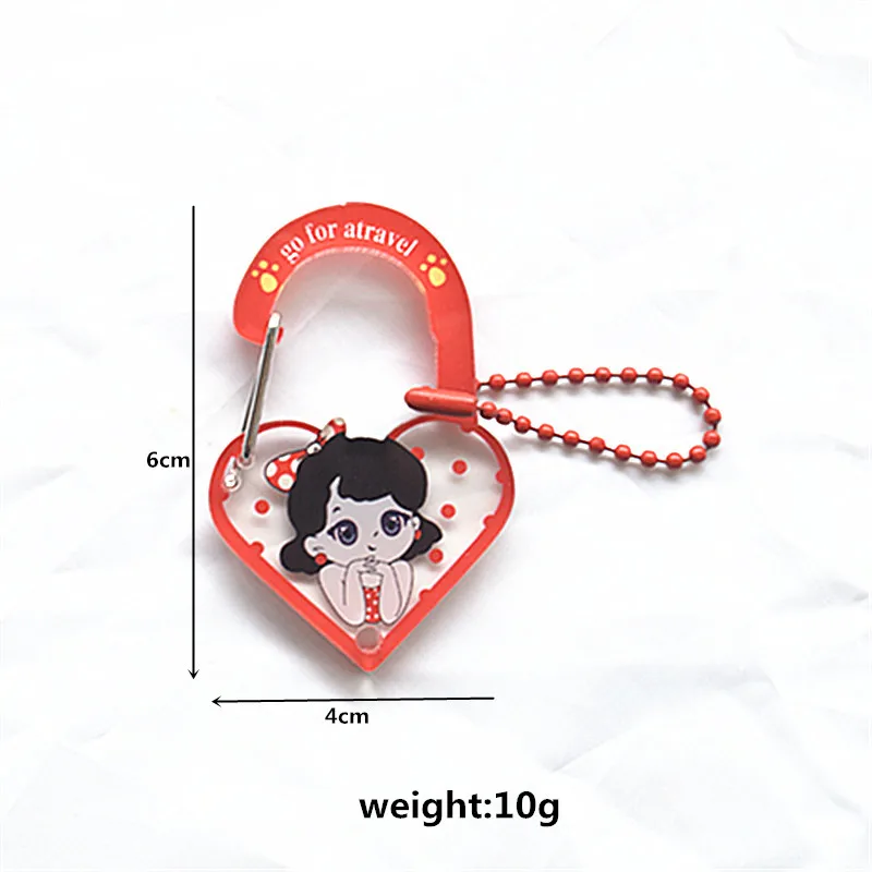 Acrylic Keychain Cartoon Character Pendant Metal Acrylic Key Ring Cute Sweet Casual Style Suitable For Daily Party Holiday Use display picture 2