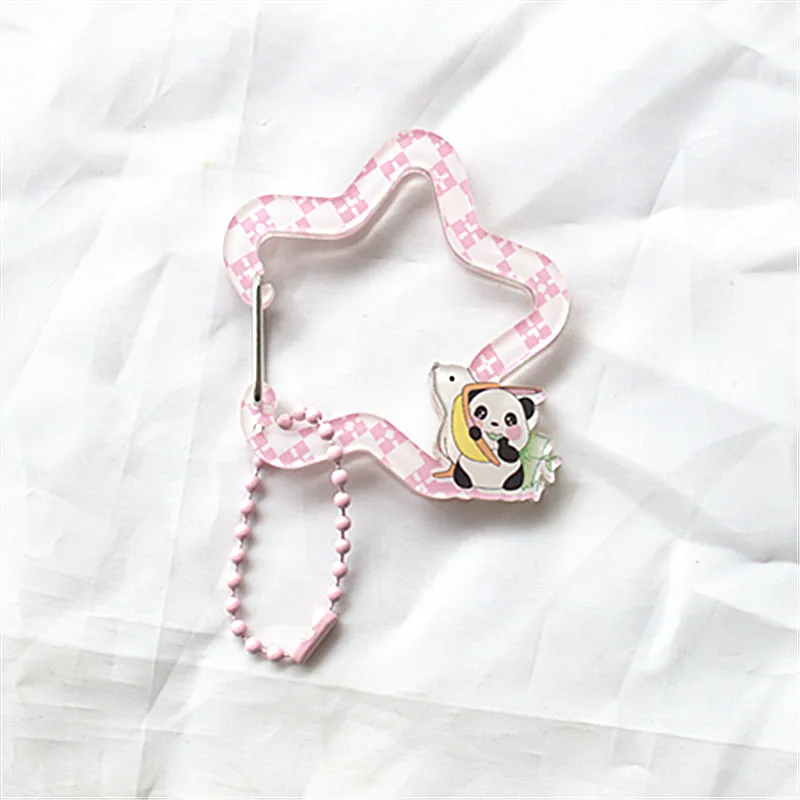 Acrylic Keychain Cartoon Character Pendant Metal Acrylic Key Ring Cute Sweet Casual Style Suitable For Daily Party Holiday Use display picture 9