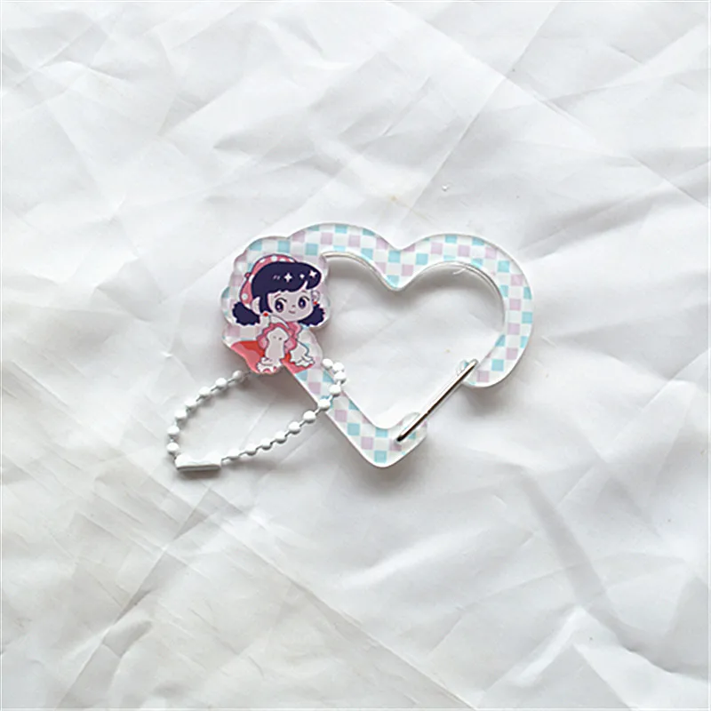 Acrylic Keychain Cartoon Character Pendant Metal Acrylic Key Ring Cute Sweet Casual Style Suitable For Daily Party Holiday Use display picture 10