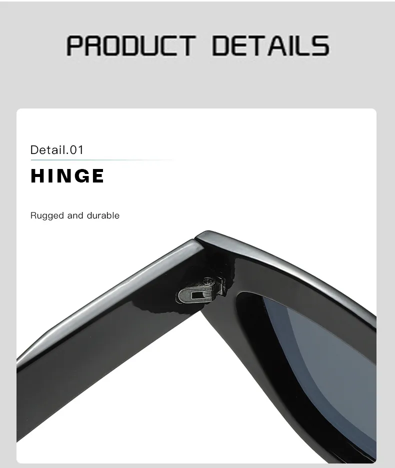 Ladies Retro Cat Eye Sunglasses Triangle Frame Street Style Holiday Travel Model Wearing UV Protection Fashionable Glasses display picture 5
