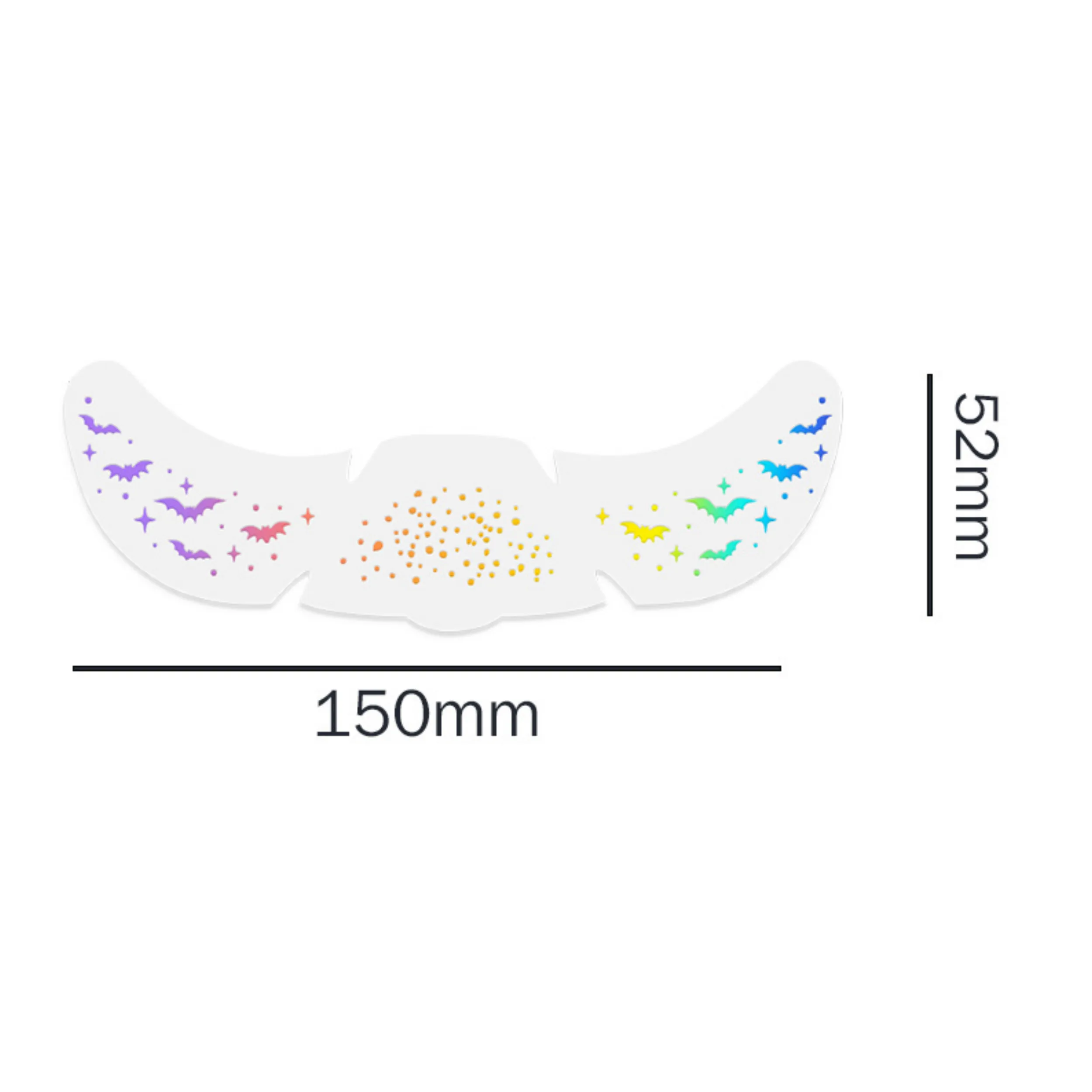 New Arrival Laser Halloween Freckle Tattoo Sticker Waterproof Freckle Stickers Face Pasters Wansheng Dark Party Makeup Stickers display picture 1
