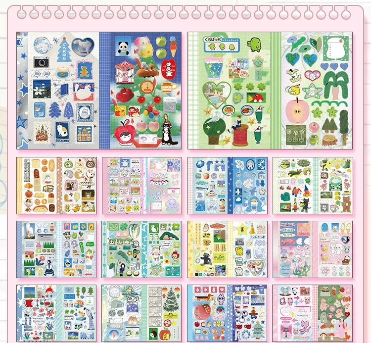 Cute New Style Cartoon Stickers 30 Sheets DIY Decorative Scrapbooking Sticker Books Animal Pattern School Supplies display picture 2