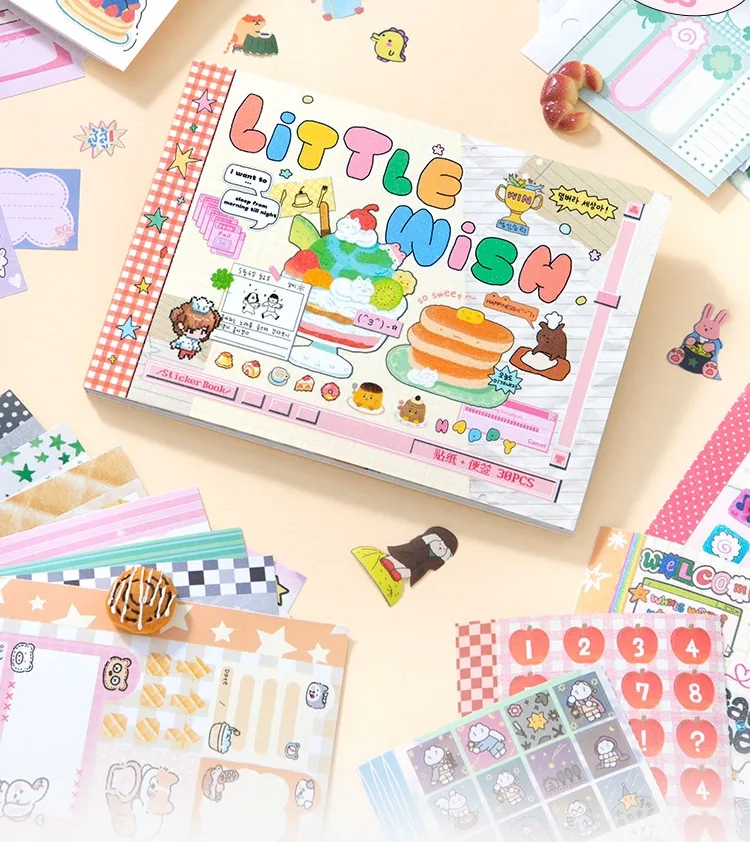 Cute New Style Cartoon Stickers 30 Sheets DIY Decorative Scrapbooking Sticker Books Animal Pattern School Supplies display picture 5