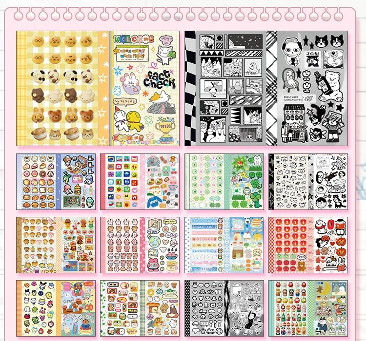 Cute New Style Cartoon Stickers 30 Sheets DIY Decorative Scrapbooking Sticker Books Animal Pattern School Supplies display picture 6