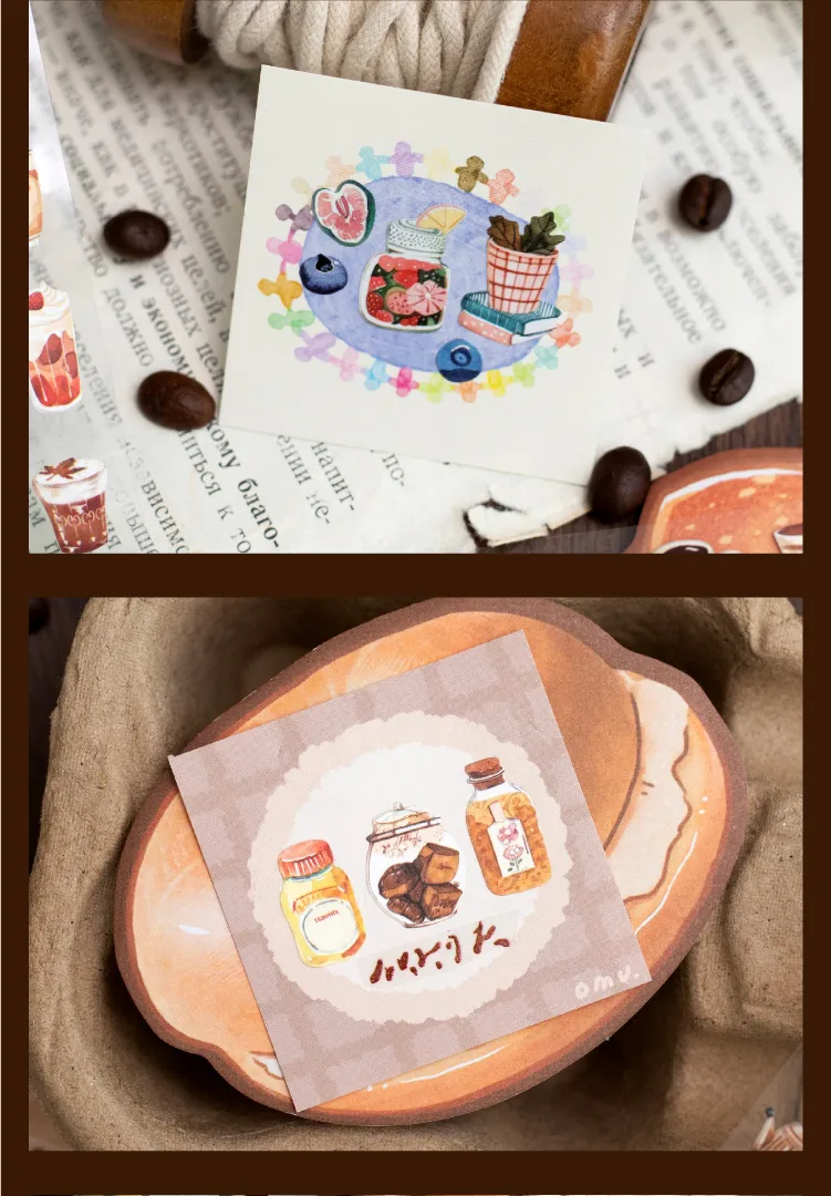 Retro Style Paper Tape 4 Designs 200cm/roll For Gifting Office Home Labeling Scrapbooking Creative DIY Decoration display picture 8