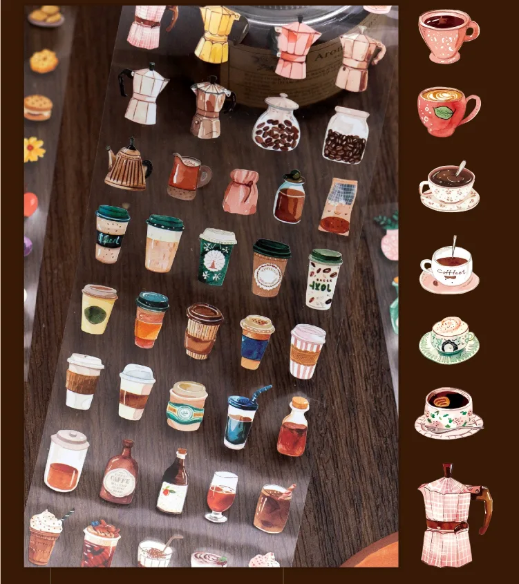Retro Style Paper Tape 4 Designs 200cm/roll For Gifting Office Home Labeling Scrapbooking Creative DIY Decoration display picture 9