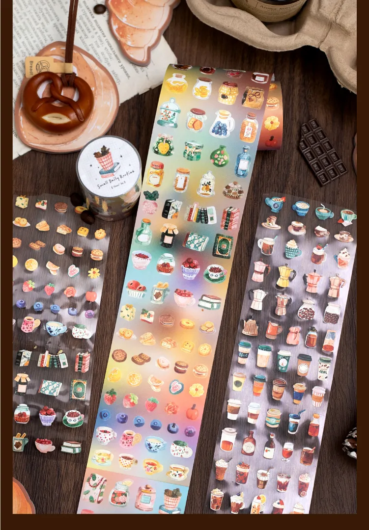 Retro Style Paper Tape 4 Designs 200cm/roll For Gifting Office Home Labeling Scrapbooking Creative DIY Decoration display picture 10