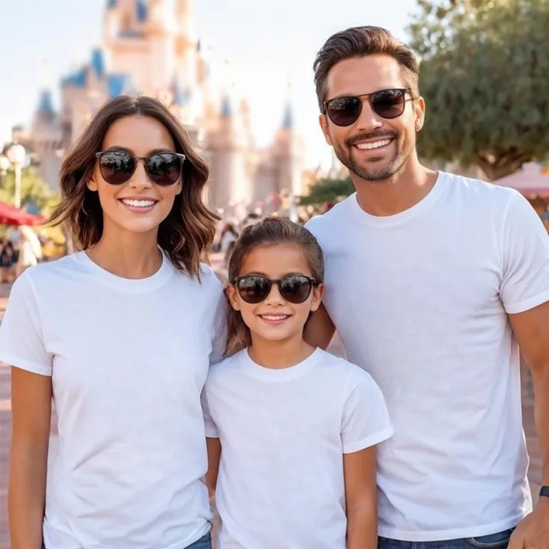 Customized Matching Family T-shirts Street Style Round Neck Short Sleeve Cotton Patriotic Design For Daily And Independence Day display picture 21