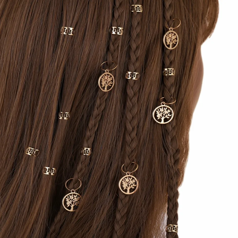 Leaf Pendant African Twist Braid Hair Accessories Decorative Openwork Fake Hair Accessories Versatile Elegant Cute For All Genders display picture 1