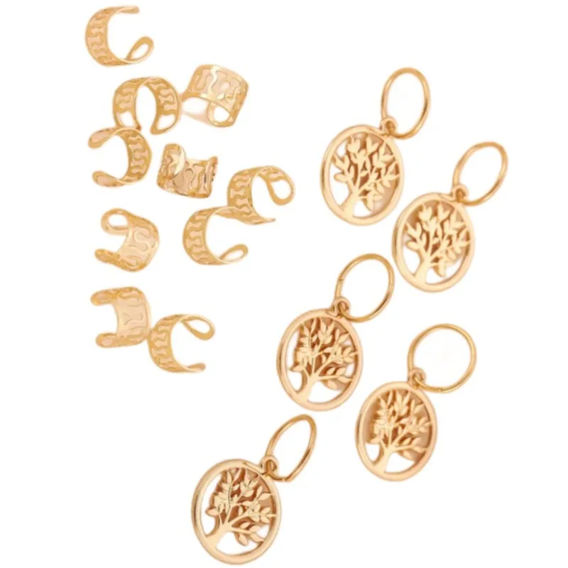 Leaf Pendant African Twist Braid Hair Accessories Decorative Openwork Fake Hair Accessories Versatile Elegant Cute For All Genders display picture 3