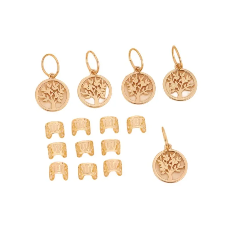 Leaf Pendant African Twist Braid Hair Accessories Decorative Openwork Fake Hair Accessories Versatile Elegant Cute For All Genders display picture 5