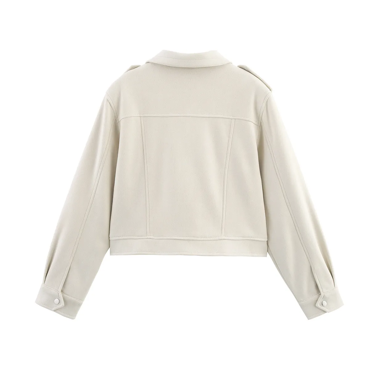 European Style Suede Jacket Outerwear Women's College Fresh Sweet Loose Fit Long Sleeve Vintage Style Fashion Outerwear display picture 2