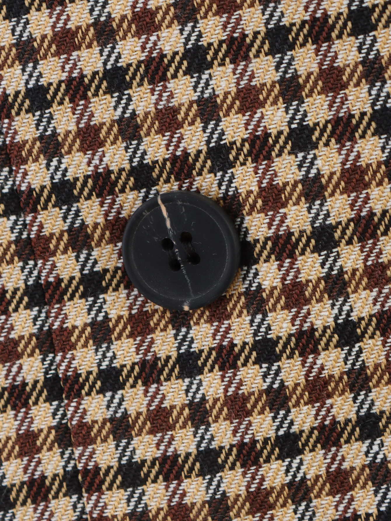 Fashionable Two-Tone Plaid Suit Jacket Elegant  Women's Clothing Pure Color Polyester Long Sleeve Short Style display picture 9