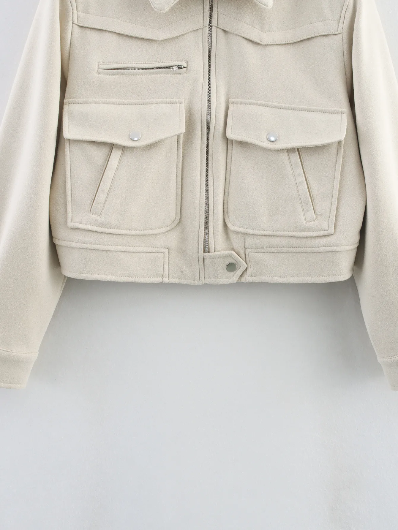 European Style Suede Jacket Outerwear Women's College Fresh Sweet Loose Fit Long Sleeve Vintage Style Fashion Outerwear display picture 17