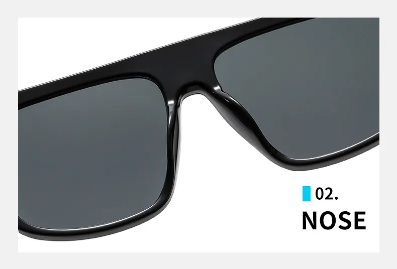 New TF Pilot Large Frame Sunglasses Men's  Fashion Toad Sunglasses Foreign Trade Fashion Wear Retro Glasses display picture 4