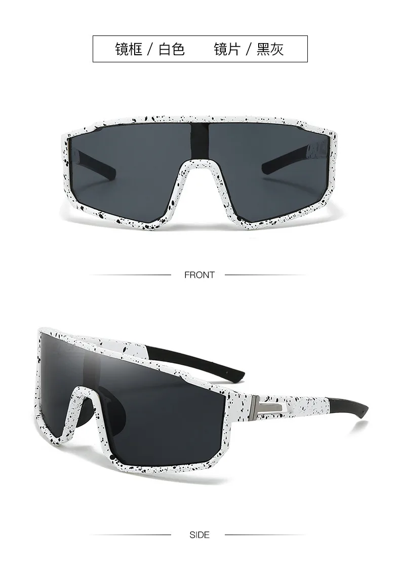 New  Large-Frame Cycling Glasses For Men, Outdoor Sports Windproof Sunglasses For Women, Mountaineering One-Piece Goggles, Ski Goggles display picture 4