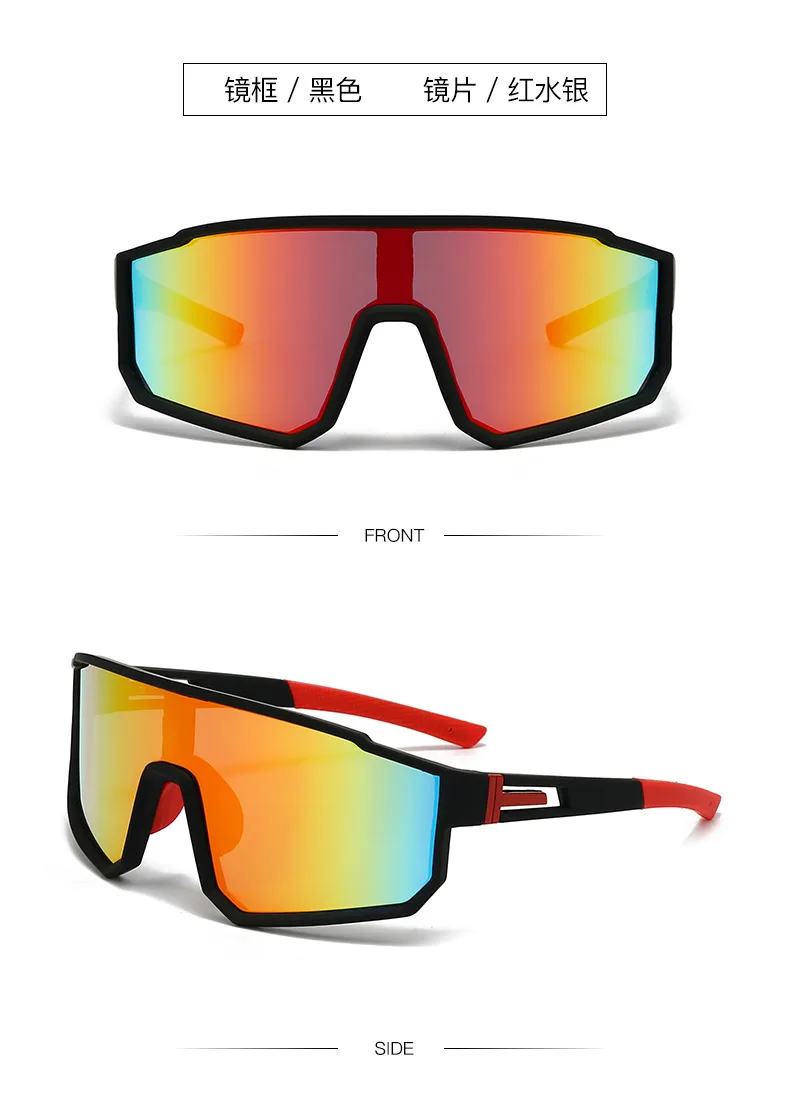 New  Large-Frame Cycling Glasses For Men, Outdoor Sports Windproof Sunglasses For Women, Mountaineering One-Piece Goggles, Ski Goggles display picture 6