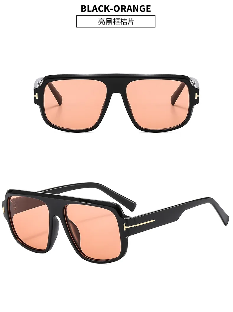 New TF Pilot Large Frame Sunglasses Men's  Fashion Toad Sunglasses Foreign Trade Fashion Wear Retro Glasses display picture 9