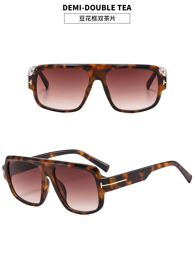 New TF Pilot Large Frame Sunglasses Men's  Fashion Toad Sunglasses Foreign Trade Fashion Wear Retro Glasses display picture 12