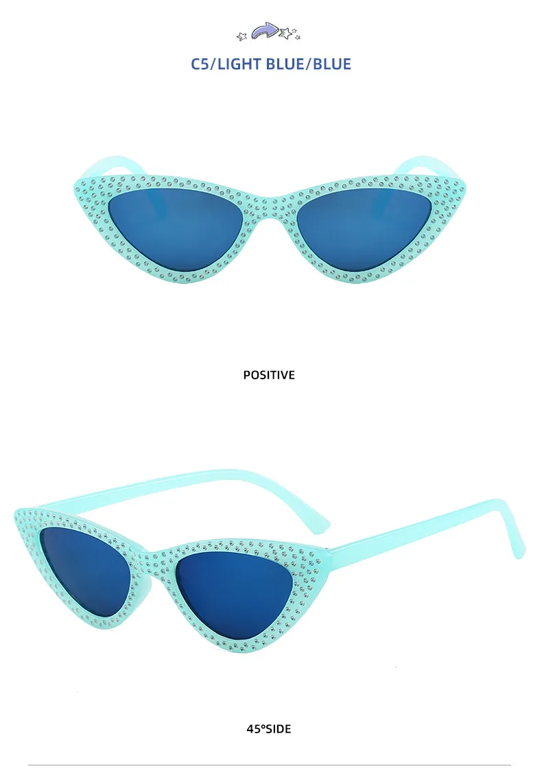 Factory Direct Foreign Trade Fashion Decorative Children's Sunglasses Colorful Coated Baby Sunglasses display picture 7