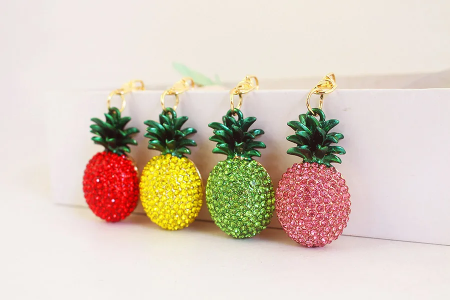 1 Piece Pastoral Pineapple Alloy Unisex Keychain display picture 1