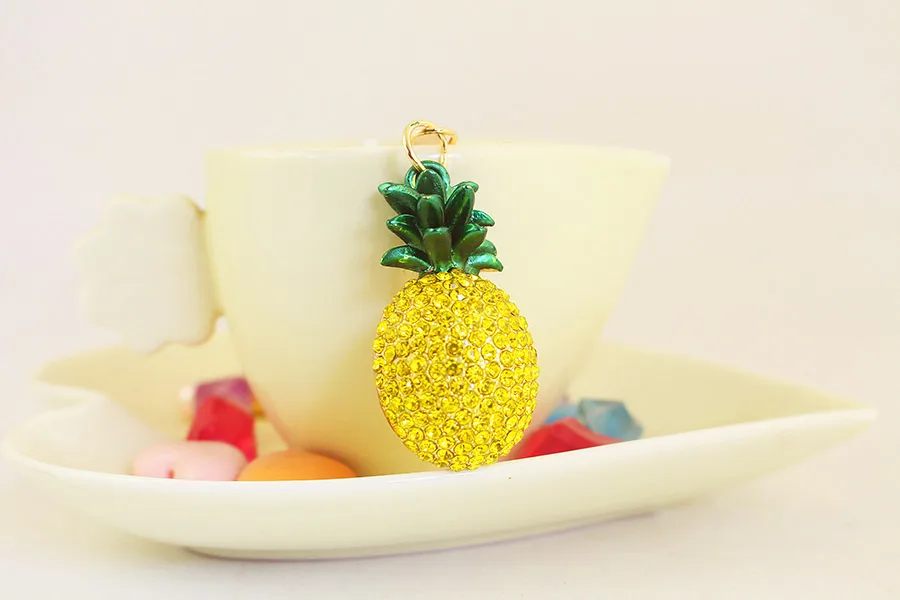1 Piece Pastoral Pineapple Alloy Unisex Keychain display picture 5