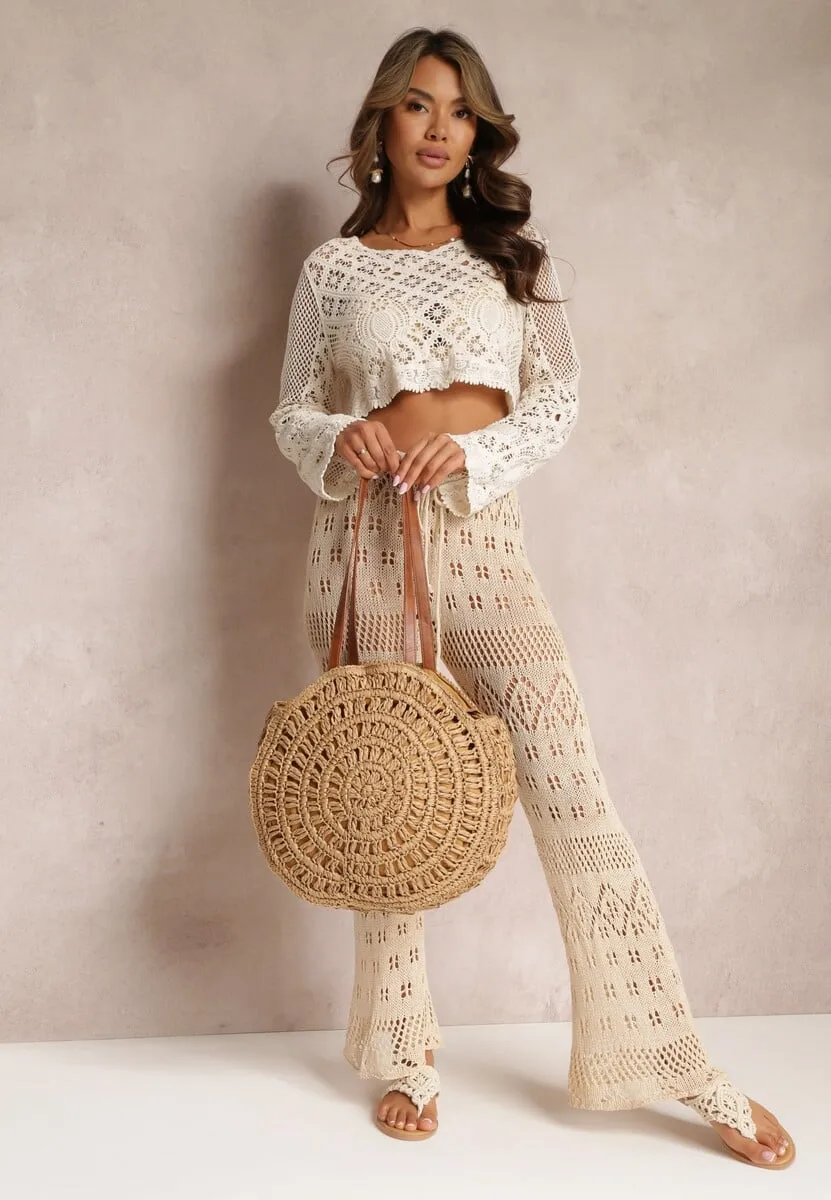 Women's Casual Solid Color Hollow Out Knitwear display picture 4