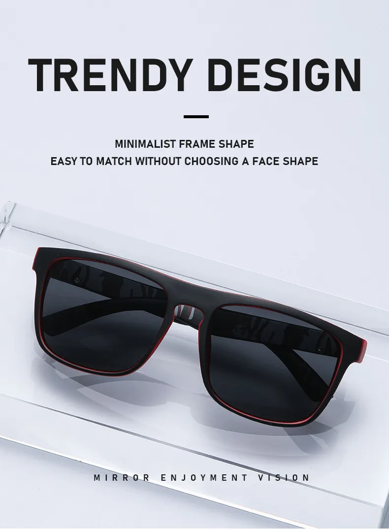 New Sports Glasses Men's Polarized Sunglasses Color Film Real Film Cycling Glasses Mountaineering Sunglasses  Style Sunglasses display picture 3