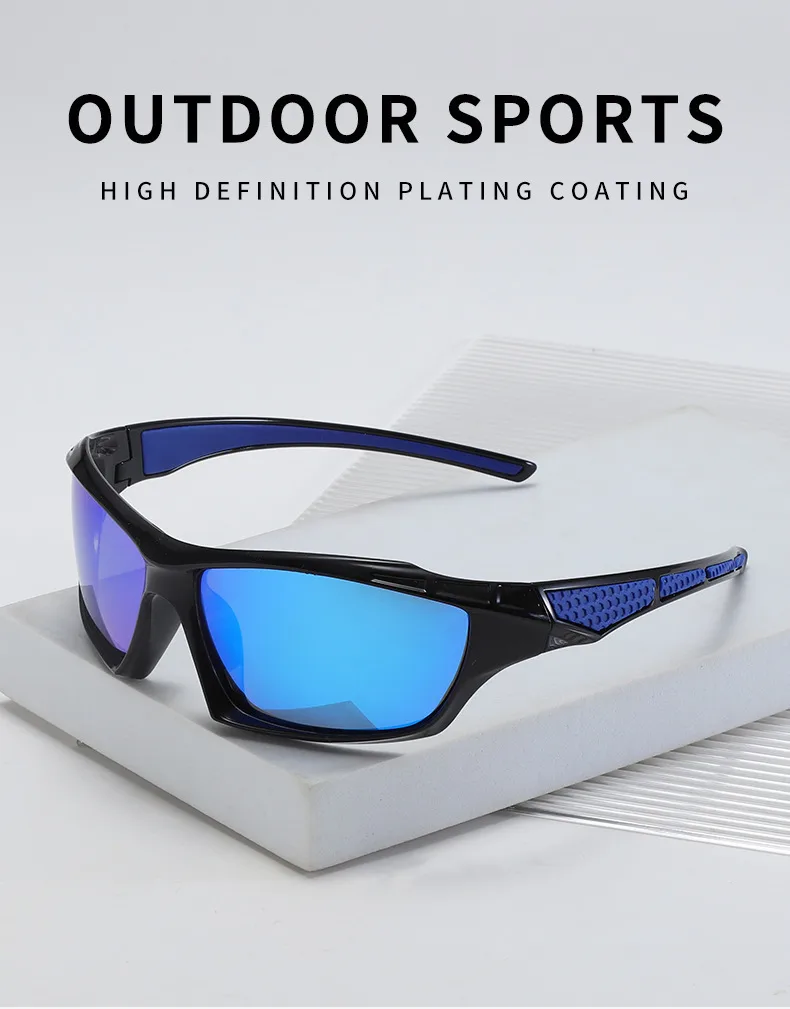 New  Men's Cycling Sports Polarized Sunglasses Outdoor Fishing And Driving Color Film Color-Changing Sunglasses In Stock display picture 1