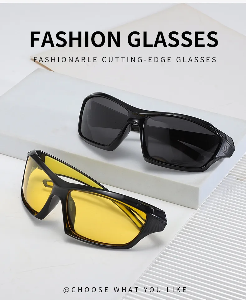 New  Men's Cycling Sports Polarized Sunglasses Outdoor Fishing And Driving Color Film Color-Changing Sunglasses In Stock display picture 3