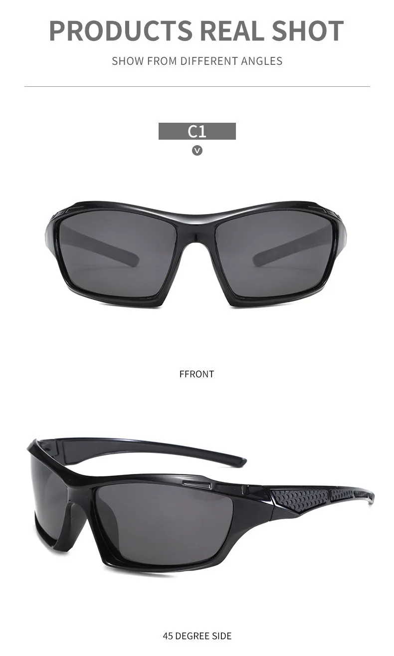 New  Men's Cycling Sports Polarized Sunglasses Outdoor Fishing And Driving Color Film Color-Changing Sunglasses In Stock display picture 9