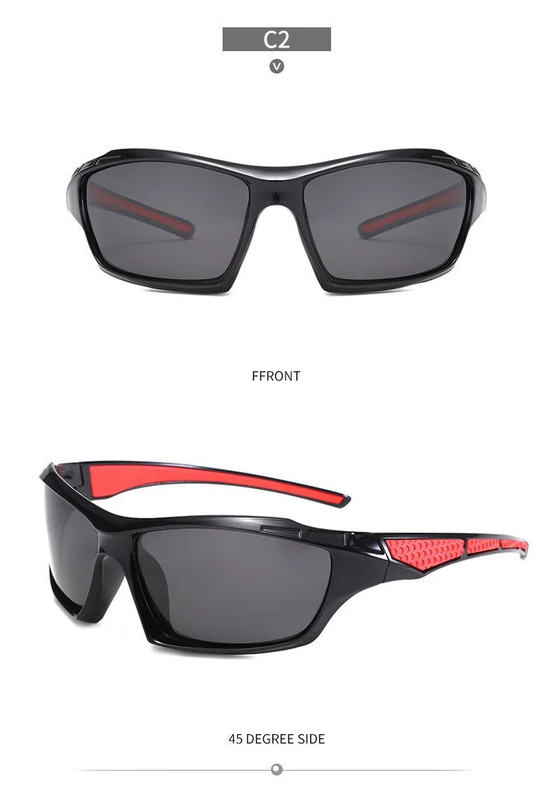 New  Men's Cycling Sports Polarized Sunglasses Outdoor Fishing And Driving Color Film Color-Changing Sunglasses In Stock display picture 11