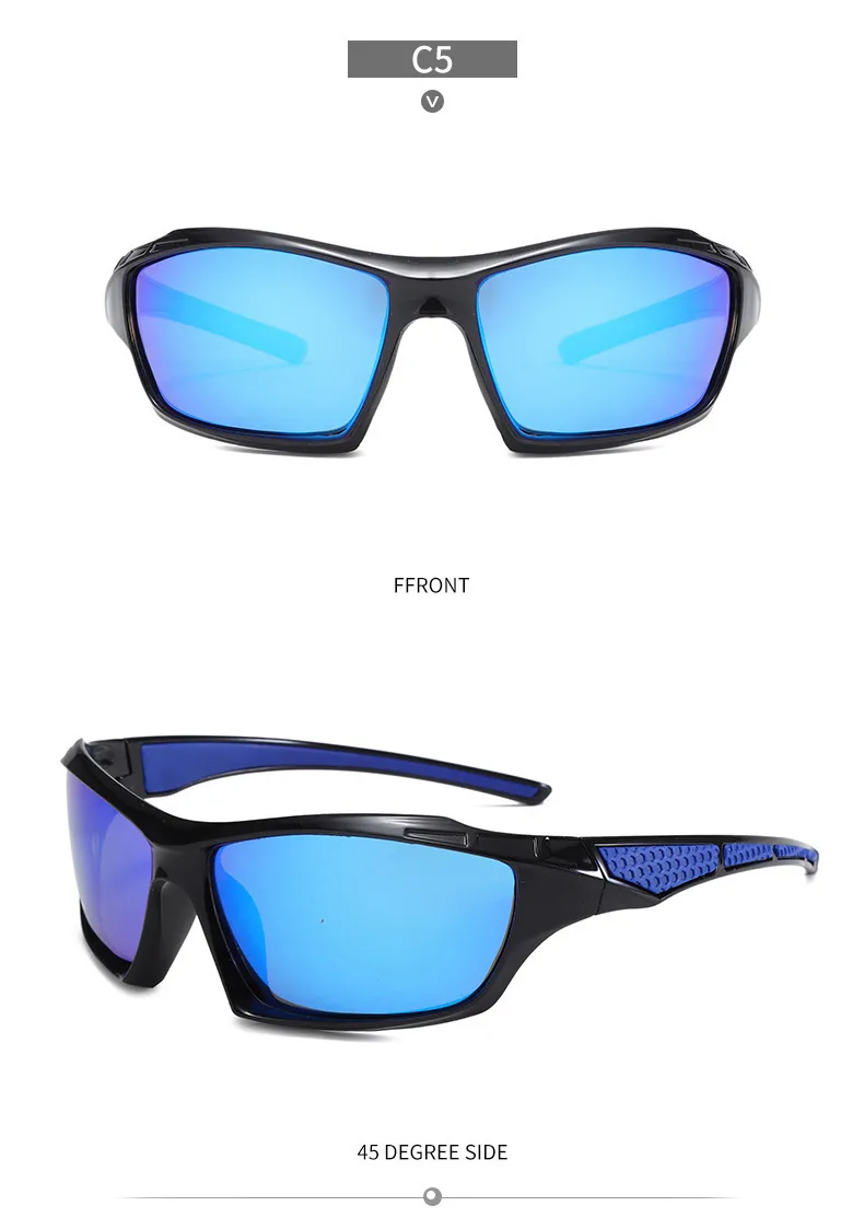 New  Men's Cycling Sports Polarized Sunglasses Outdoor Fishing And Driving Color Film Color-Changing Sunglasses In Stock display picture 13