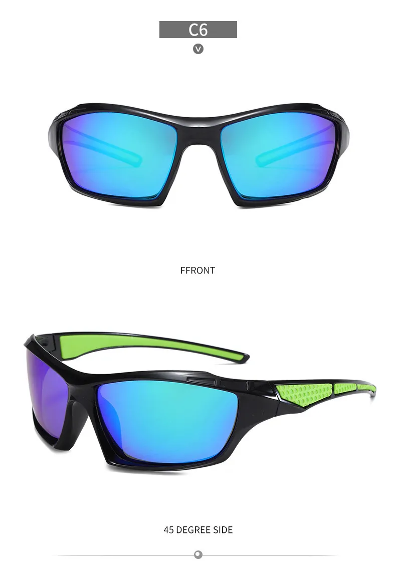New  Men's Cycling Sports Polarized Sunglasses Outdoor Fishing And Driving Color Film Color-Changing Sunglasses In Stock display picture 14