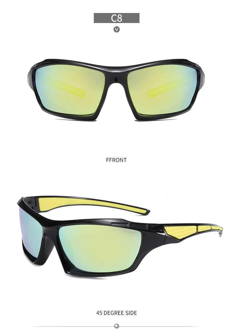 New  Men's Cycling Sports Polarized Sunglasses Outdoor Fishing And Driving Color Film Color-Changing Sunglasses In Stock display picture 16