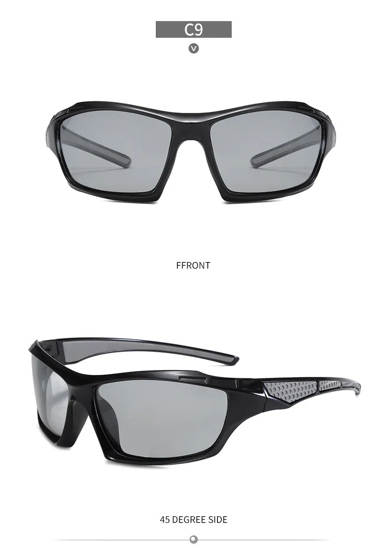 New  Men's Cycling Sports Polarized Sunglasses Outdoor Fishing And Driving Color Film Color-Changing Sunglasses In Stock display picture 17