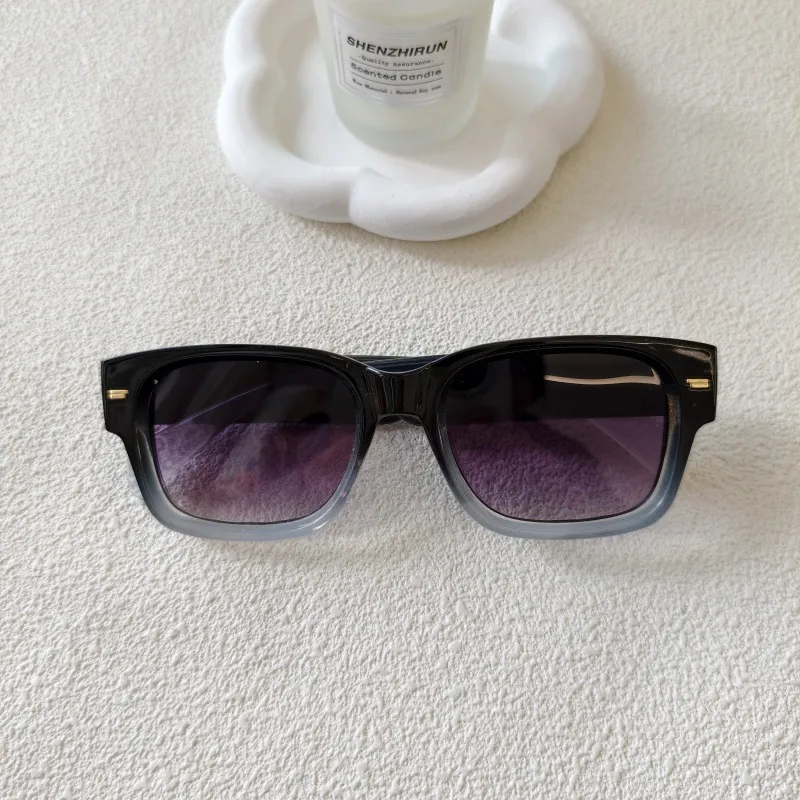 Exaggerated Street Leopard UV400 Protection Resin Square Quadrilateral Full Frame Glasses display picture 9