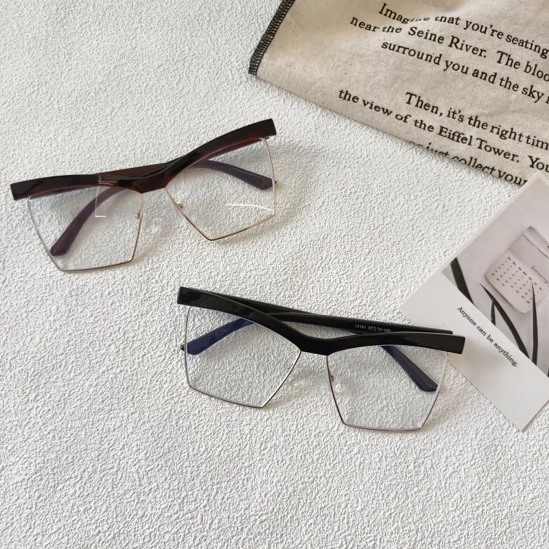 Exaggerated Street Geometric UV400 Protection Resin Square Quadrilateral Full Frame Glasses display picture 4