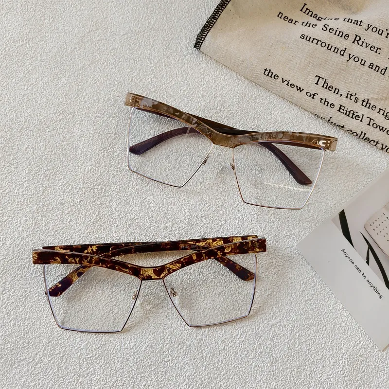 Exaggerated Street Geometric UV400 Protection Resin Square Quadrilateral Full Frame Glasses display picture 5