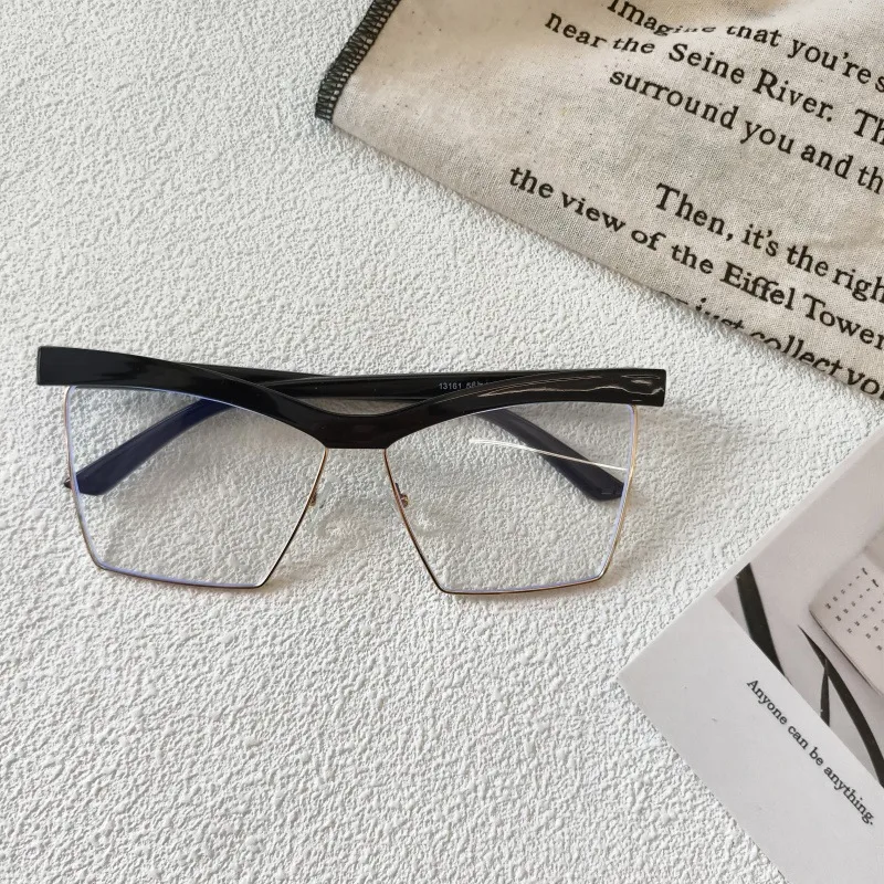 Exaggerated Street Geometric UV400 Protection Resin Square Quadrilateral Full Frame Glasses display picture 6