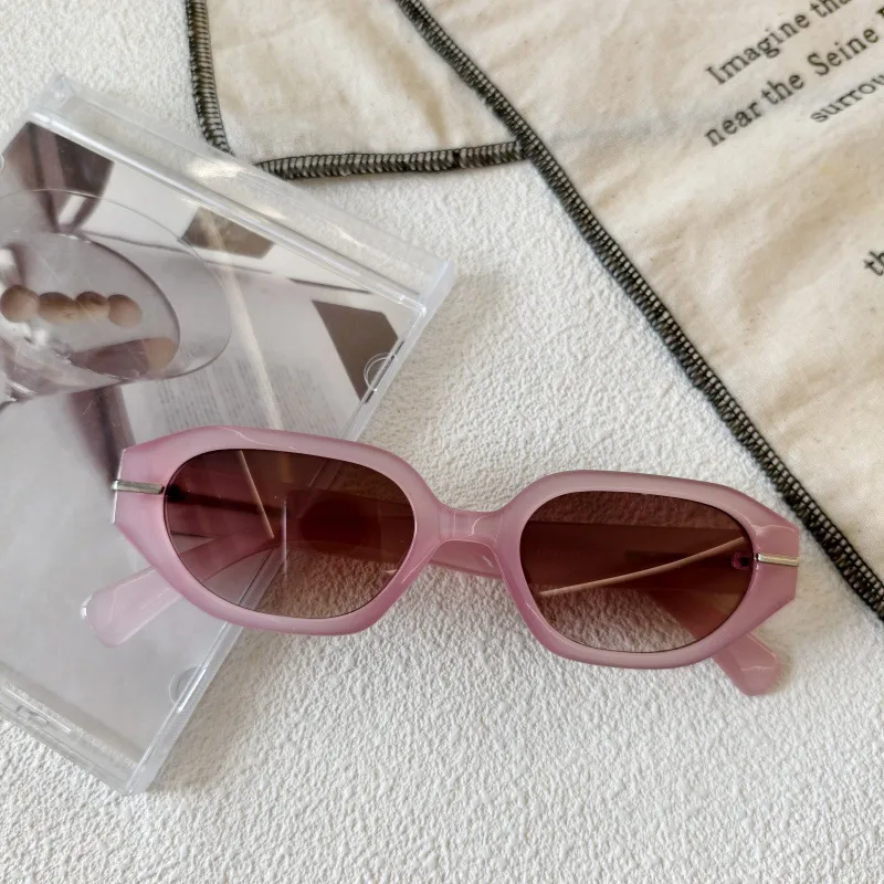 Exaggerated Street Round UV400 Protection Resin Square Quadrilateral Full Frame Glasses display picture 6
