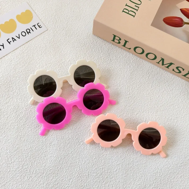 Sweet Simple Style Flower UV400 Protection Resin Special-Shaped Mirror Full Frame Glasses display picture 5