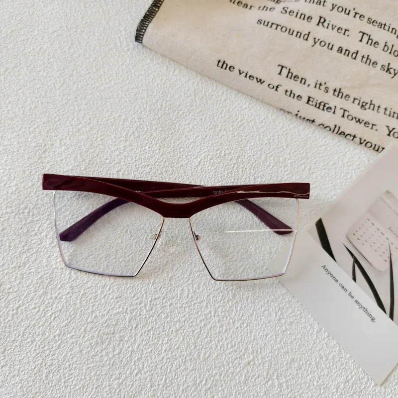 Exaggerated Street Geometric UV400 Protection Resin Square Quadrilateral Full Frame Glasses display picture 7
