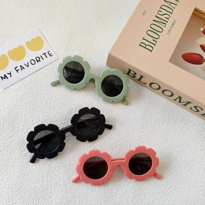 Sweet Simple Style Flower UV400 Protection Resin Special-Shaped Mirror Full Frame Glasses display picture 6