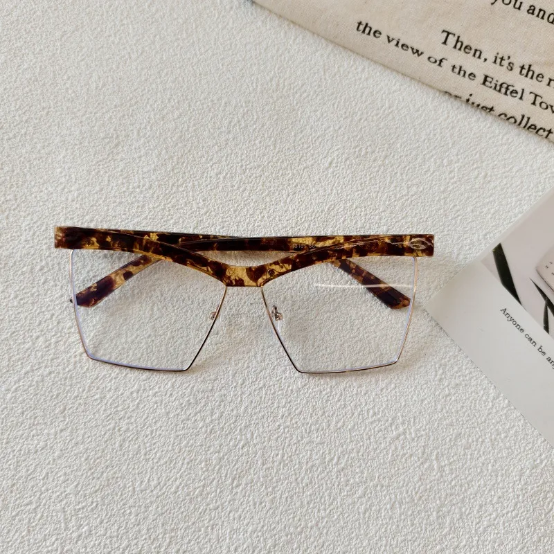 Exaggerated Street Geometric UV400 Protection Resin Square Quadrilateral Full Frame Glasses display picture 9