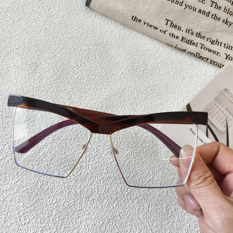 Exaggerated Street Geometric UV400 Protection Resin Square Quadrilateral Full Frame Glasses display picture 10