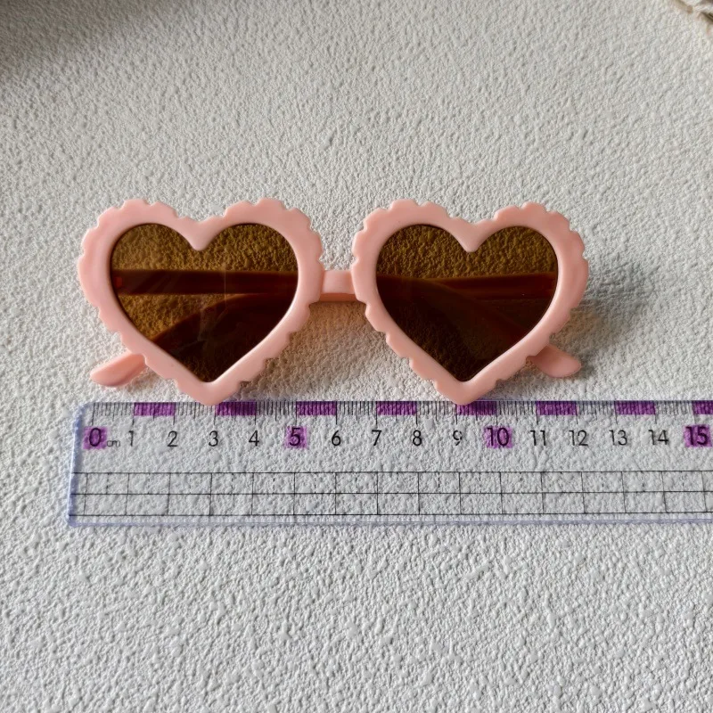 Sweet Simple Style Heart Shape UV400 Protection Resin Special-Shaped Mirror Full Frame Glasses display picture 2