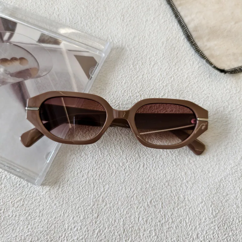 Exaggerated Street Round UV400 Protection Resin Square Quadrilateral Full Frame Glasses display picture 10